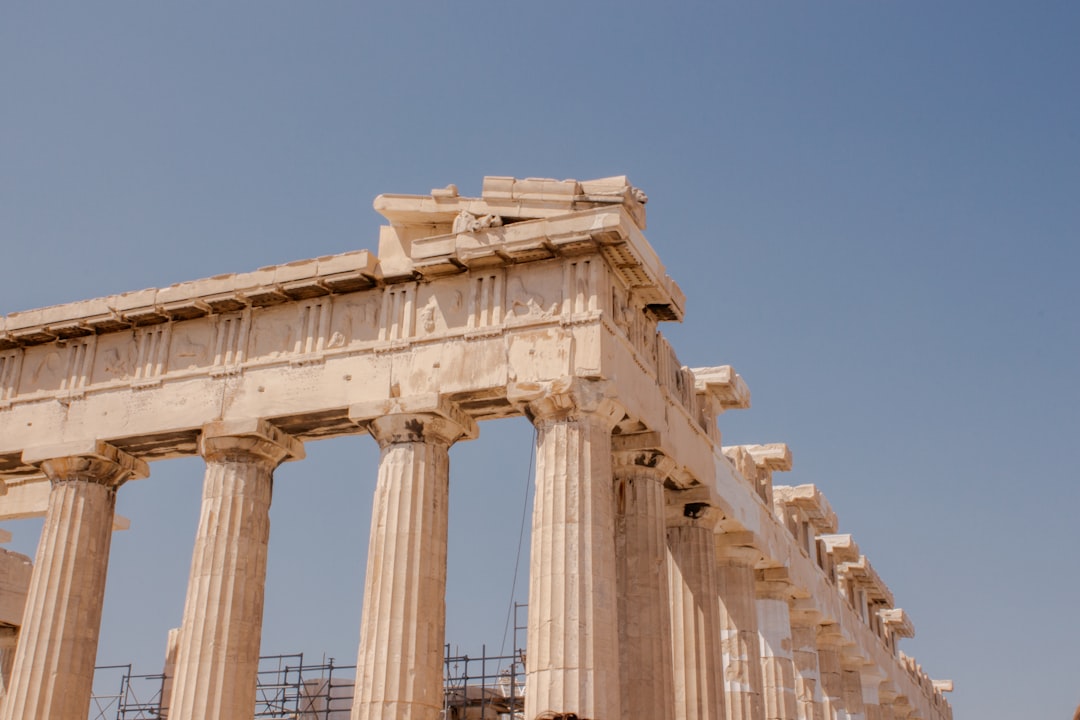 The Acropolis and Parthenon overlooking Athens at golden hour