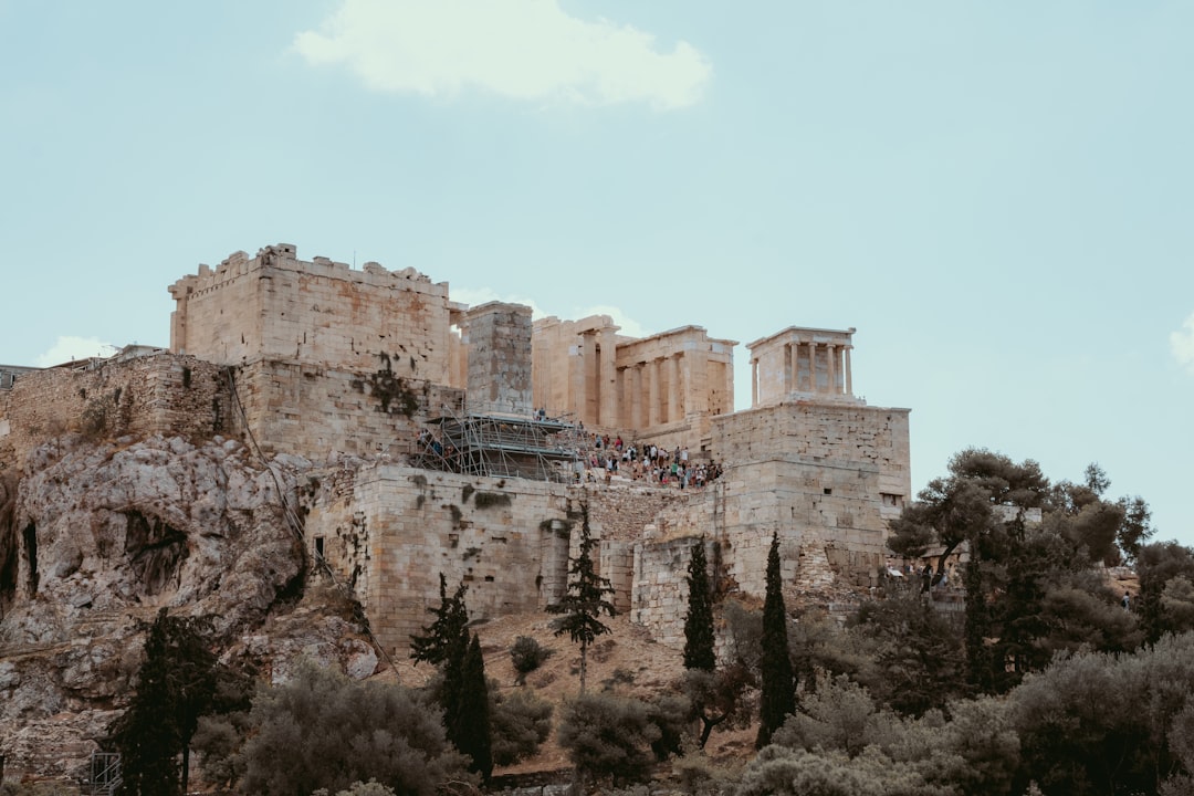 Ancient columns of the Temple of Olympian Zeus in Athens