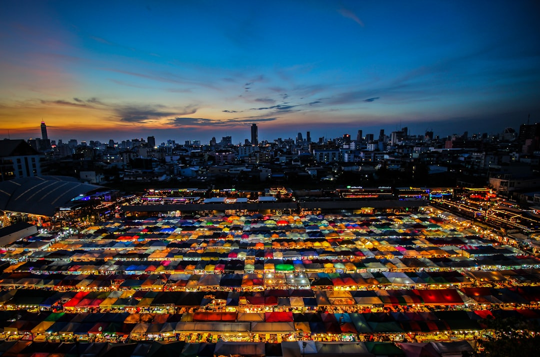 Street food vendor cooking in Bangkok