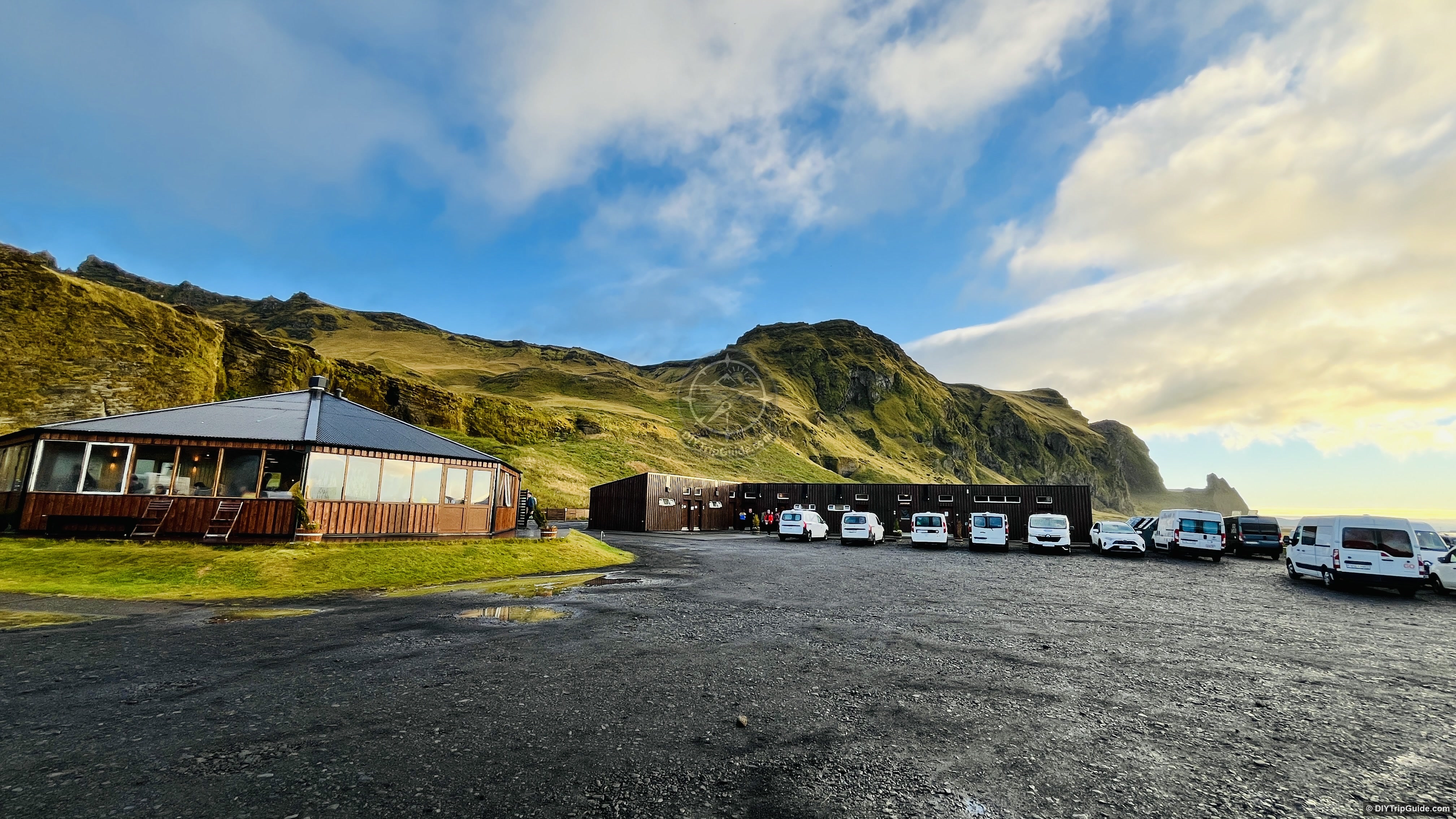 Vík campsite during our South Coast stop.