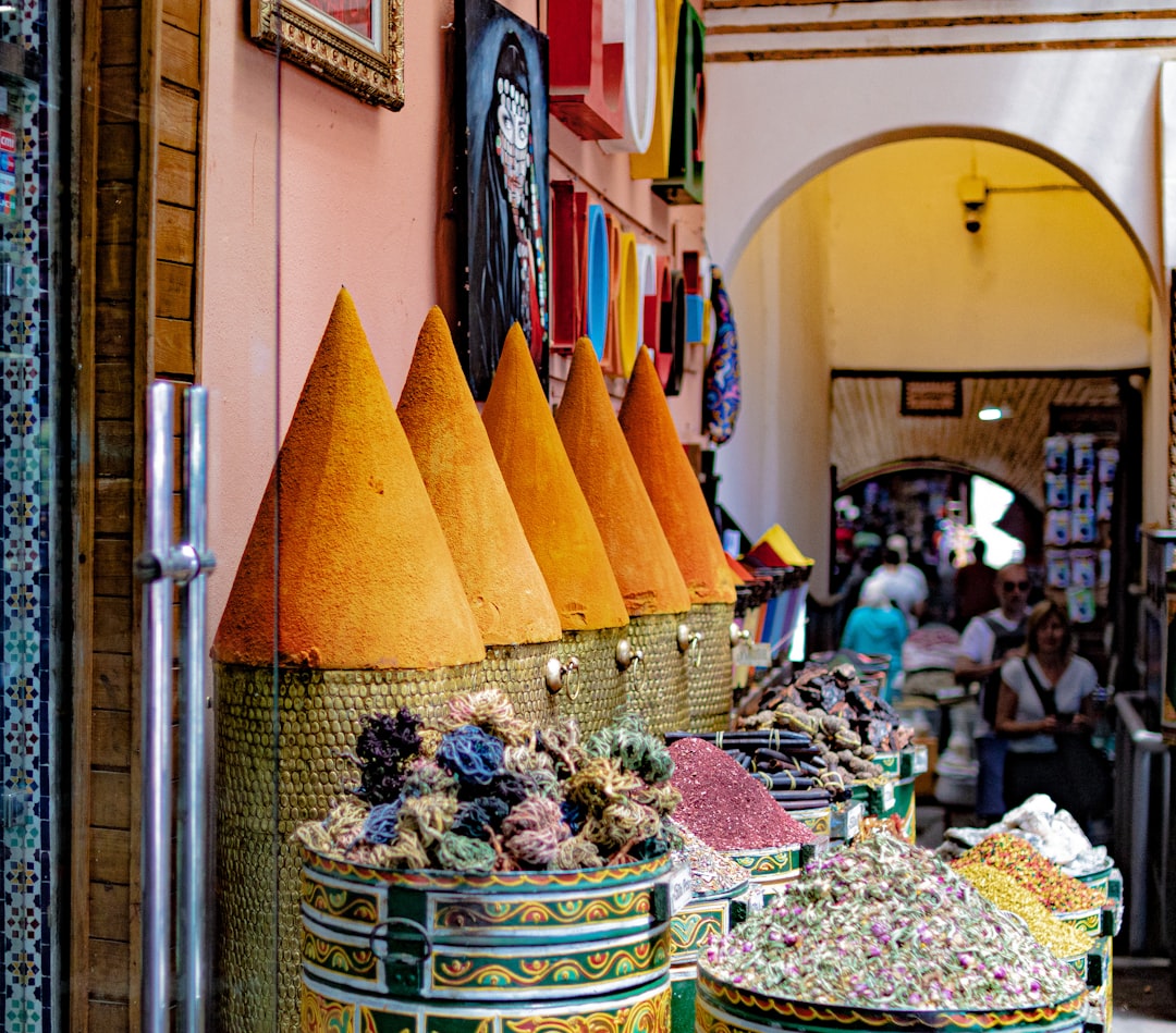 Traditional Moroccan tagine dish served in a clay pot in Marrakech