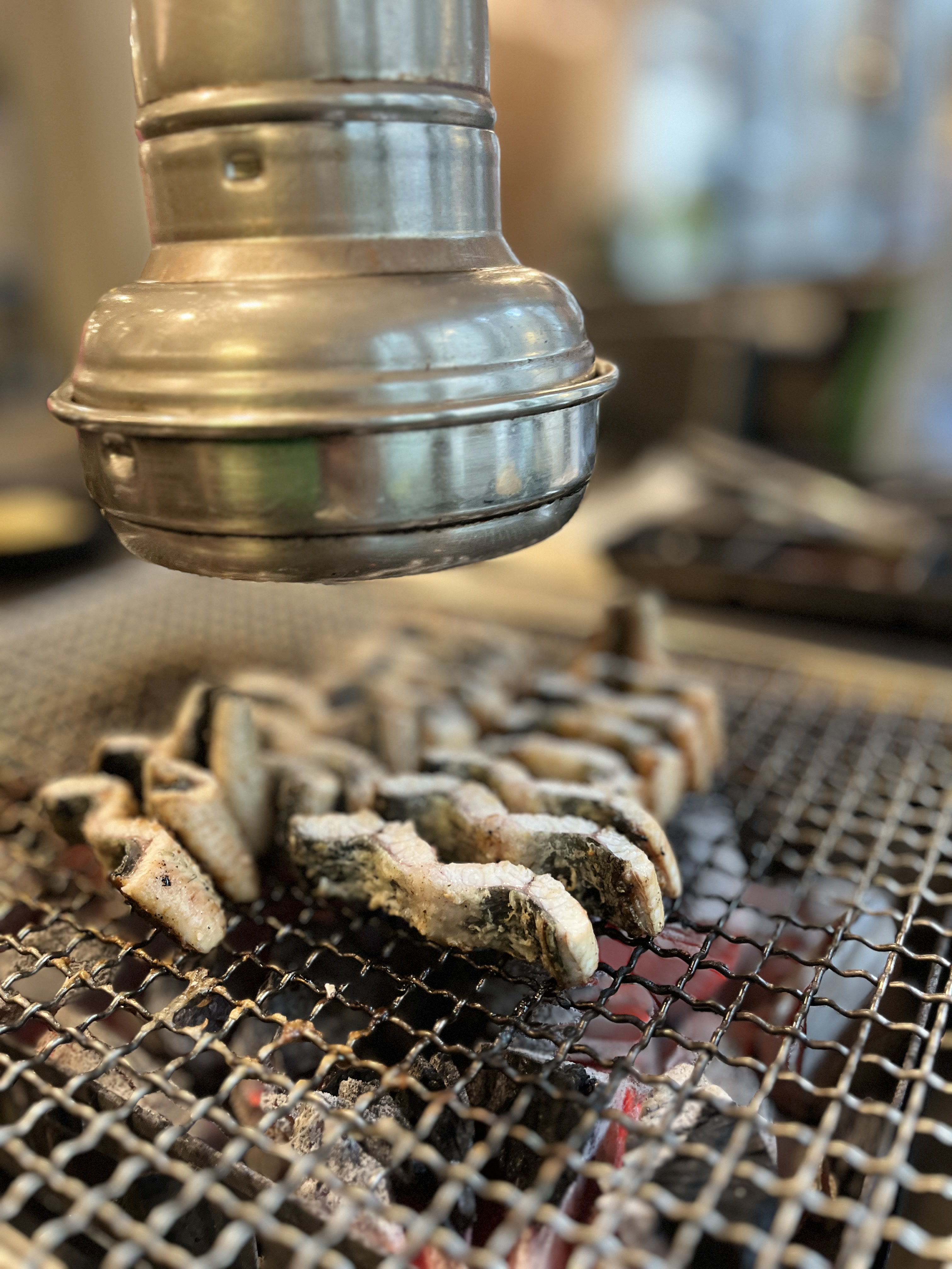 Pungcheon eel grilled over charcoal at Pungcheonga restaurant in Cheongdam